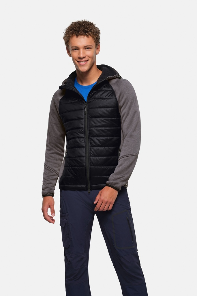 HAKRO Kapuzen-Hybridjacke Contrast 0865