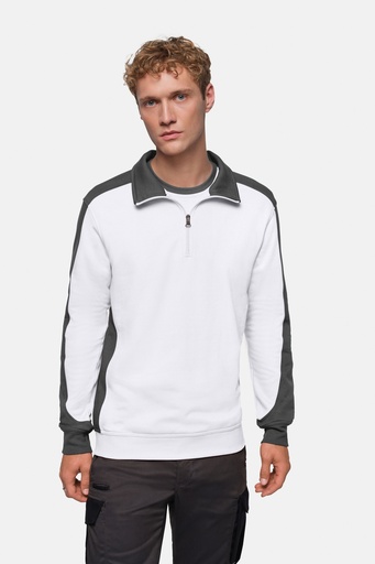HAKRO Zip-Sweatshirt Contrast MIKRALINAR® 0476