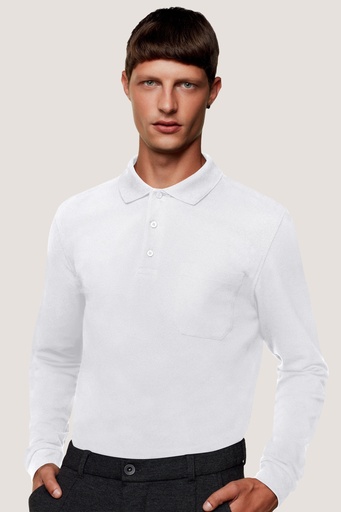 HAKRO Longsleeve-Pocket-Poloshirt Top 0809